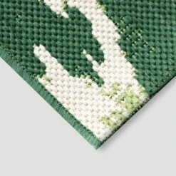 Opalhouse 37 7' X 10' Peacock Ikat Outdoor Rug Green - Opalhouseâ„¢