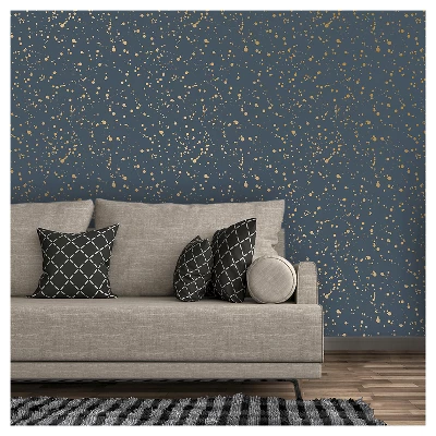Celestial Peel & Stick Wallpaper Navy/Gold - Opalhouse™: Removable Vinyl, Self-Adhesive, Stain-Resistant, 27.5 Sq Ft Coverage 5 Celestial Peel & Stick Wallpaper Navy/Gold - Opalhouse™: Removable Vinyl, Self-Adhesive, Stain-Resistant, 27.5 Sq Ft Coverage - Image 5