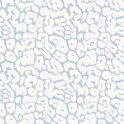 Animal Print Peel & Stick Wallpaper White/Light Blue - Opalhouseā¢: Removable, Bohemian Leopard Spot, Vinyl, 27.5 Sq Ft