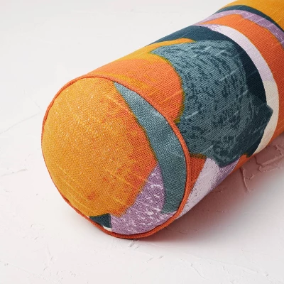 Oversized Bolster Jungalow Geo Print Decorative Throw Pillow - Opalhouse™ Designed With Jungalow™ 3 Oversized Bolster Jungalow Geo Print Decorative Throw Pillow - Opalhouse™ Designed With Jungalow™ - Image 3