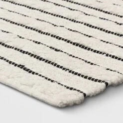 Opalhouse 33 Striped Bath Rug White/Black - Opalhouseâ„¢