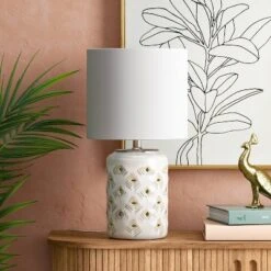 Opalhouse 23 Diamond Cutout Table Lamp With Lit Base - Opalhouseâ„¢