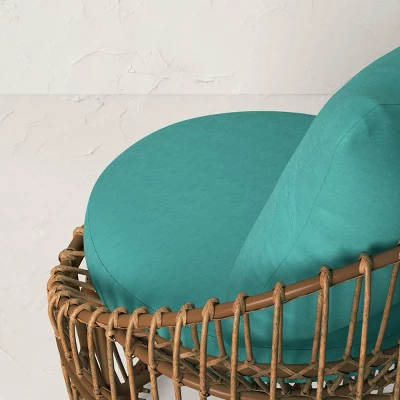 Topanga Club Chair With Ottoman - Blue/Brown - Opalhouse™ Designed With Jungalow™ 5 Topanga Club Chair With Ottoman - Blue/Brown - Opalhouse™ Designed With Jungalow™ - Image 5