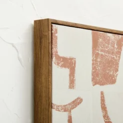 30" X 24" Painted Look Pattern Framed Canvas - Opalhouse™ Designed With Jungalow™ -Opalhouse GUEST dedbf47e 186b 4c70 8965 ec5531b22a7b