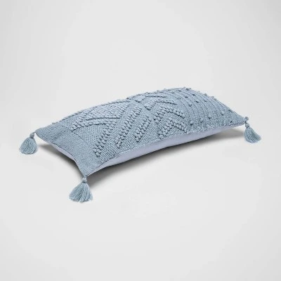 Oversize Embroidered Textured Lumbar Throw Pillow - Opalhouse™ 2 Oversize Embroidered Textured Lumbar Throw Pillow - Opalhouse™ - Image 2