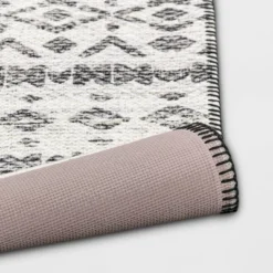 Diamond Printed Accent Aztec Rug Black - Opalhouse™ -Opalhouse GUEST e3046680 f1c2 4786 85e6 13127e4d5137