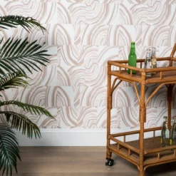 Agate Stone Peel & Stick Wallpaper Cream - Opalhouseā¢: Removable, Self-Adhesive, Geometric Swirl, 27.5 Sq Ft Coverage
